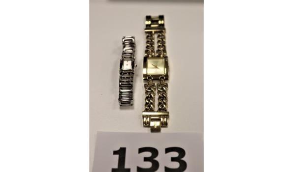 2 horloges GUESS W0311L2 en 9003L4, werking niet gekend, gebruikssporen